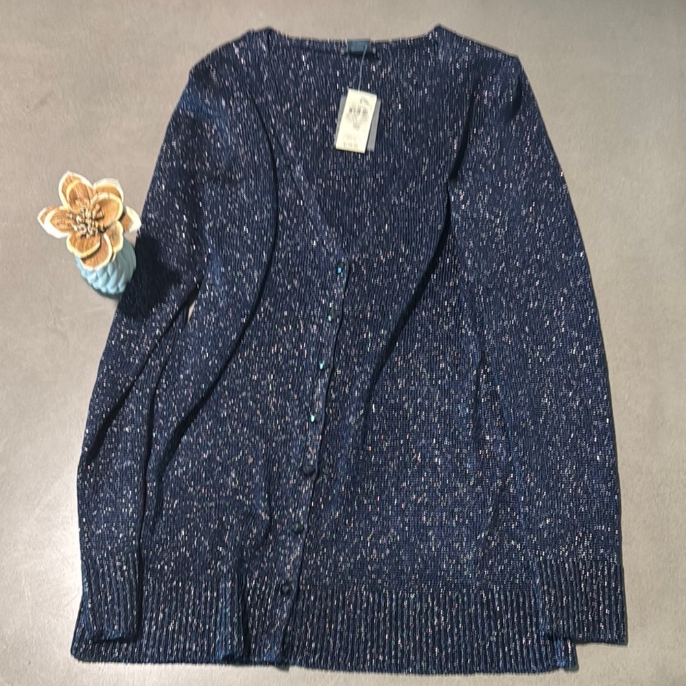 Brand new Ann Taylor Blue Speckled Sweater